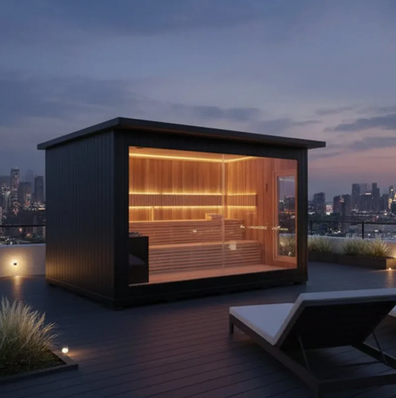 Horizon Panoramic Outdoor Sauna 1